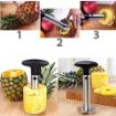 Picture of Pineapple Cutter Stainless Steel Pineapple Cutter  Fruit Peeler Corer Slicer Kitchen Knife Pineapple Cutter Pineapple Peeler Fruit Cutter Slicer